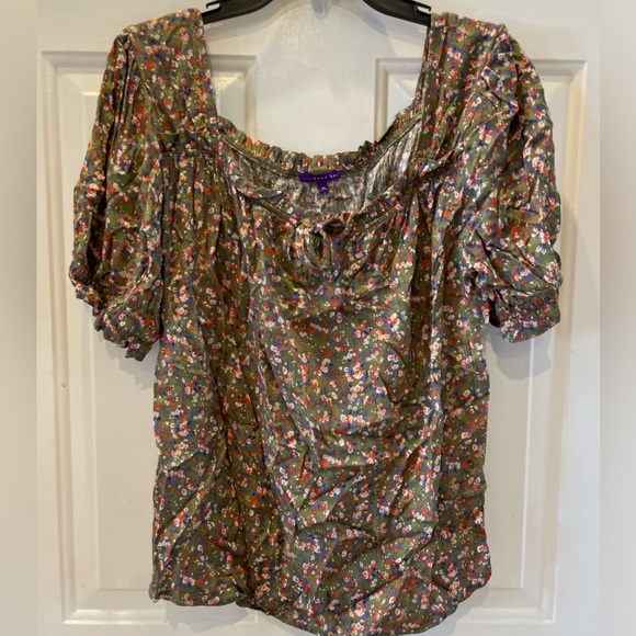 West Kei Stitch Fix NWOT Hattie Square Neck Top Size Xl - Picture 1 of 3